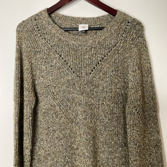 Cabi #4278 The Tunic Dress Fall 2022 Cozy Knit Artichoke Green Grey Dress Size M - Picture 7 of 16
